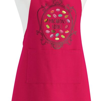 Macarons Addict Recycled Kitchen Apron Pink 72 x 90