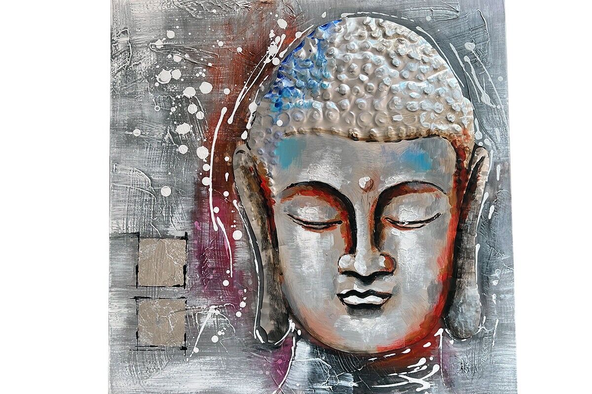 TA6031 - CUADRO DE BUDA COLOREADO 60*60 - GALERÍA
