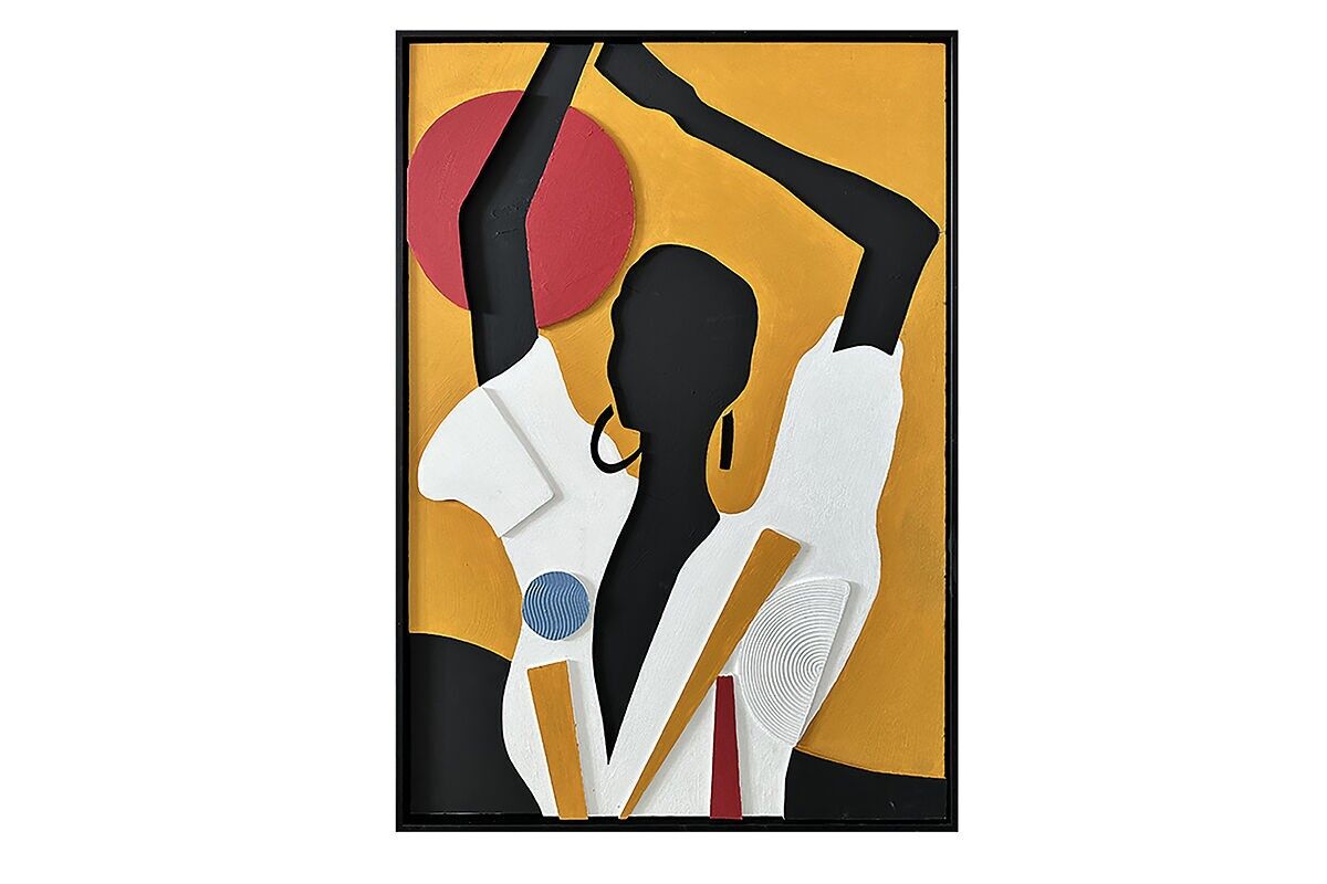 TA6098 - DESERT WOMAN 3D SCHIUMA ESPANSA DIPINTA CON CORNICE NERA - GALLERIA