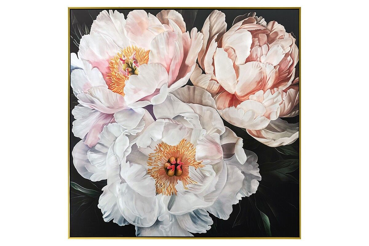 TA7074 - PINTURA DE FLORACIÓN DE FLOR SOBRE PLACA DE ALUMINIO - GALERÍA