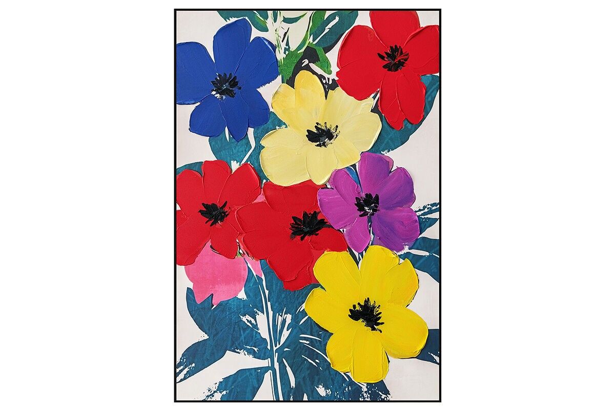 TA7089 - CUADRO DE FLORES MULTICOLOR - GALERÍA