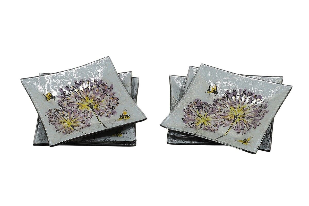 BICCHIERI DI VETRO QUADRATI A FORMA DI DENTE DI LEONE - ACAPULCO