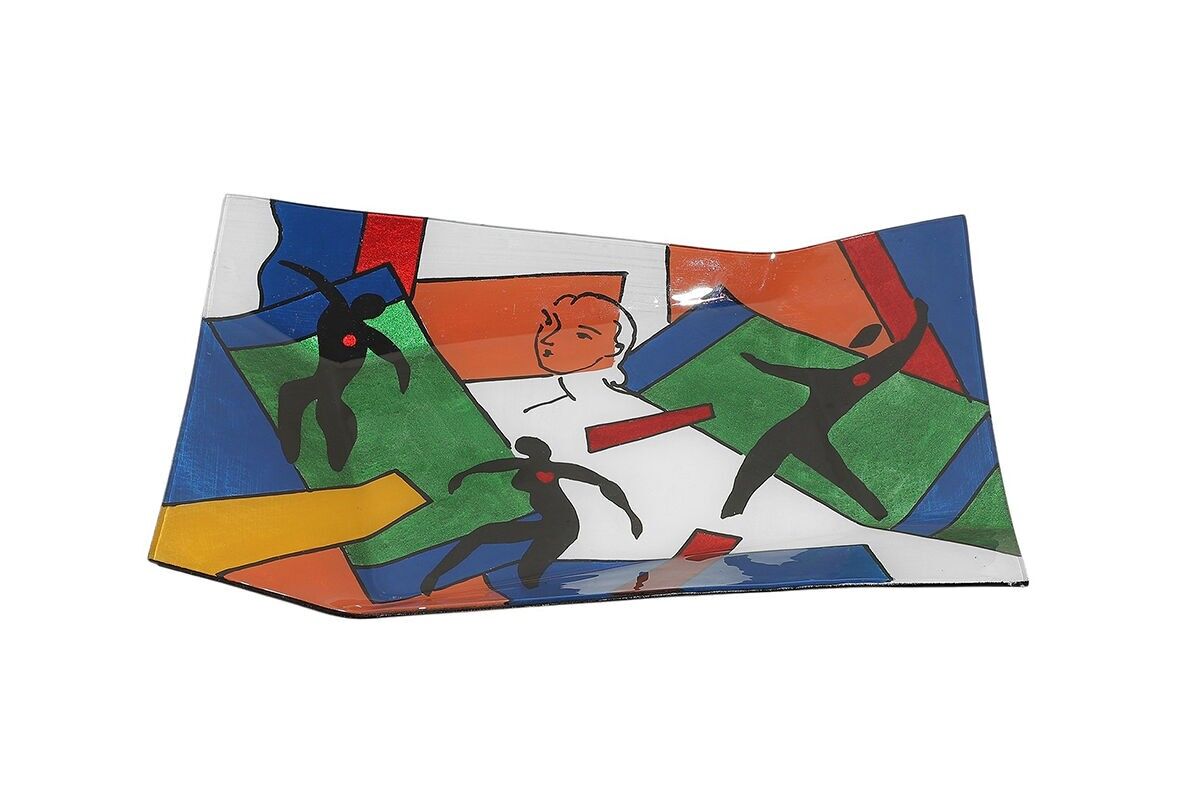 PIATTO RETTANGOLARE IN VETRO MATISSE SPIRIT - ACAPULCO