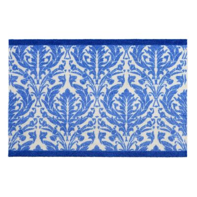 Dip & Drip Nylon stampato da bagno blu reale damascato