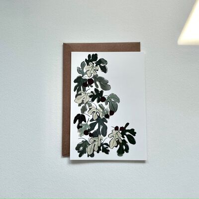 Klappkarte Feigenbaum