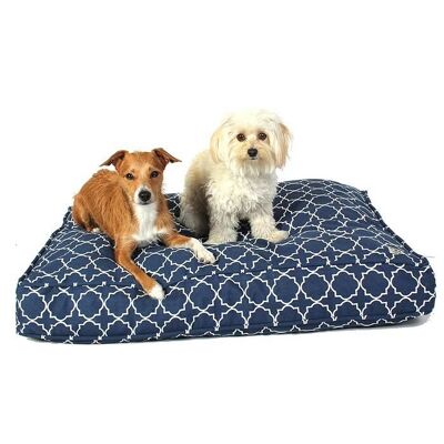 Molly Mutt Nachhaltiger, nachfüllbarer Hunde- und Katzenbettbezug – Modell Romeo & Julia (Klassisches Blau) – Haustierbetten aus hochwertigem, atmungsaktivem, zertifiziertem 100 % Baumwoll-Canvas – Maschinenwaschbar