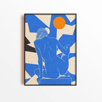 Puzzle da 1000 pezzi - Pelle blu