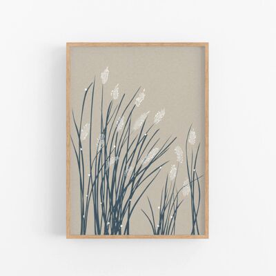 Affiche de l'herbe de plage