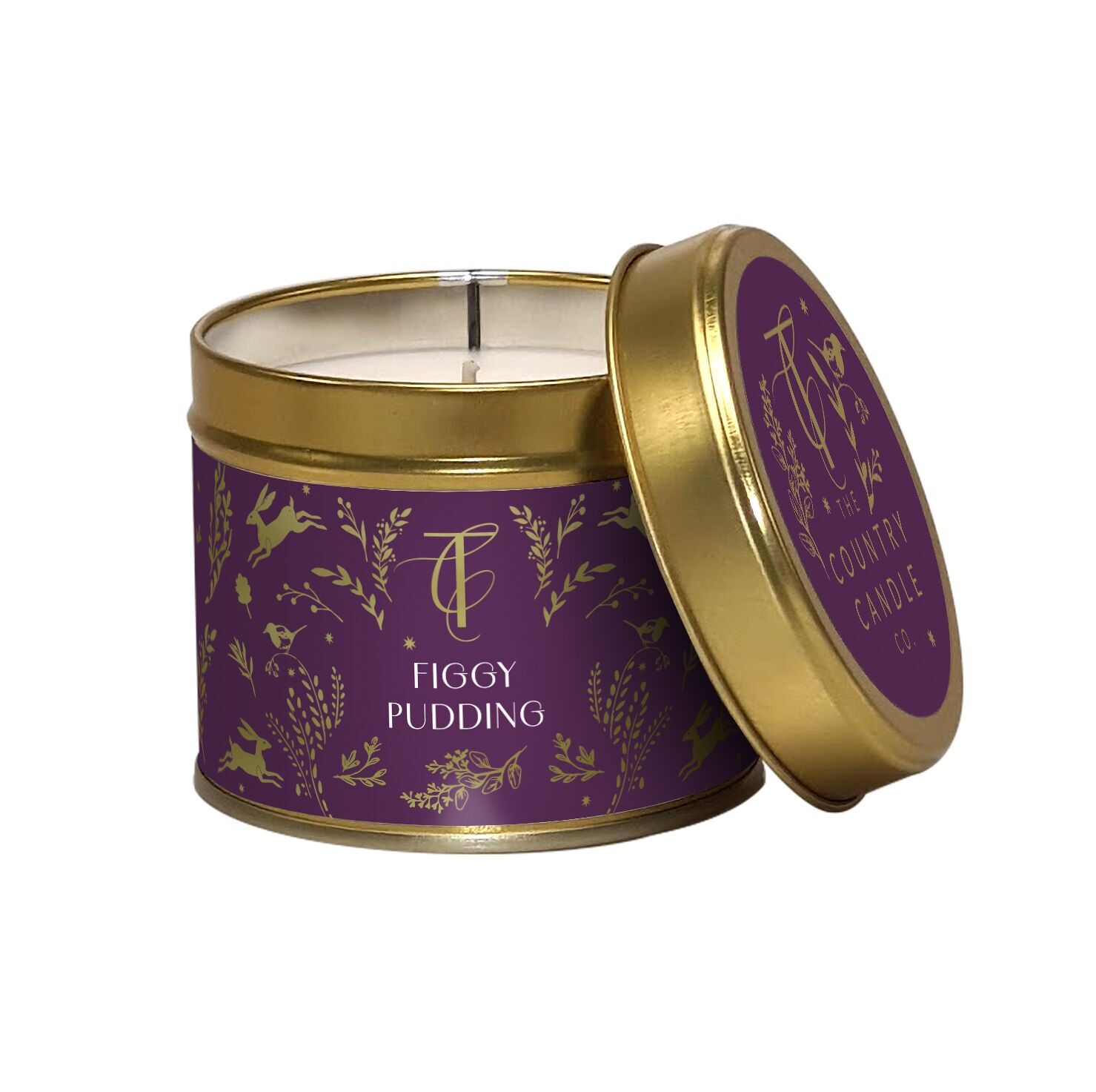 BOSCO INCANTATO - Candela in latta al budino di fichi