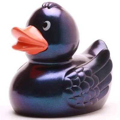 Milena rubber duck - metallic blue - rubber duck