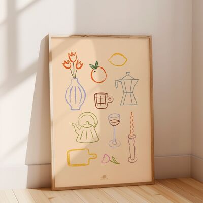 Grande Affiche - La Poésie des Objets (B2 - 50 x 70 cm)
