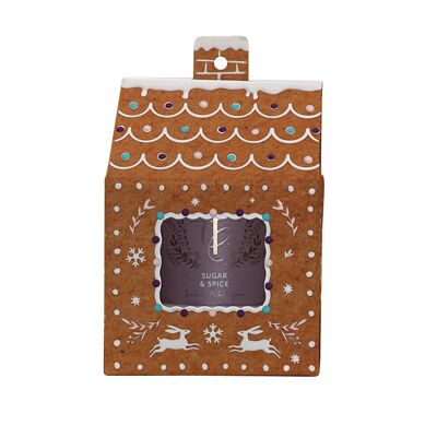 ENCHANTED WOODLAND-Sugar & Spice 9cl Votive Gingerbread House