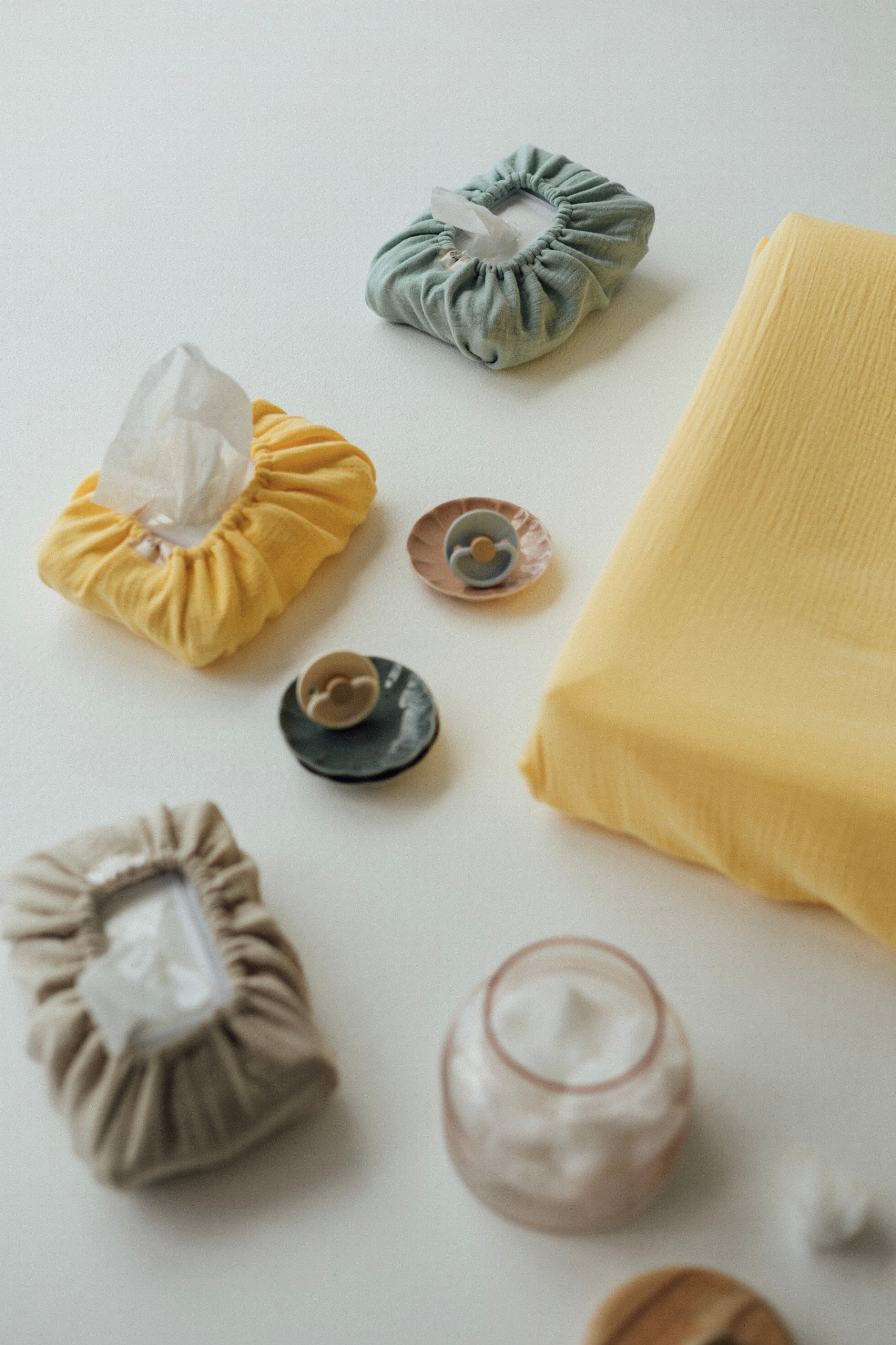 Housse pour lingettes pour bébé TISU, collection Bright