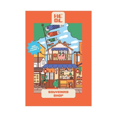 Mini puzzle Souvenirs Shop – Heol editions – 99 pieces