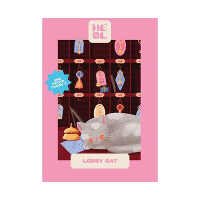 Mini puzzle Lobby Cat – Heol Editions – 99 pieces