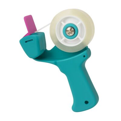 Mini-Klebebandabroller mit Griff 12 cm für Klebebandrollen 18 mm, zufällige Farbe, kompakte Größe, praktisch