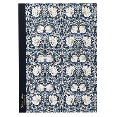 Cuaderno de notas - Diseño Pimpernel Azul Oscuro - William Morris