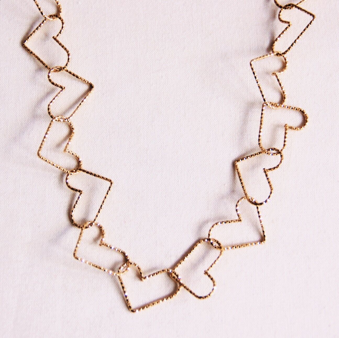 Collana con cuori intrecciati 'grande'