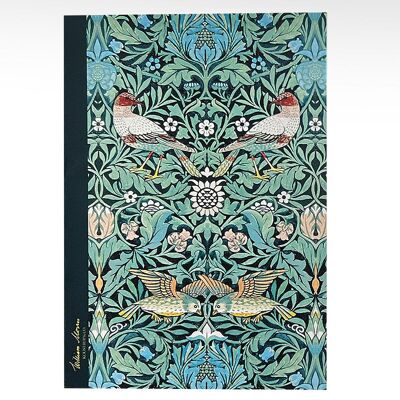 Cuaderno de notas - Verde pájaro - William Morris