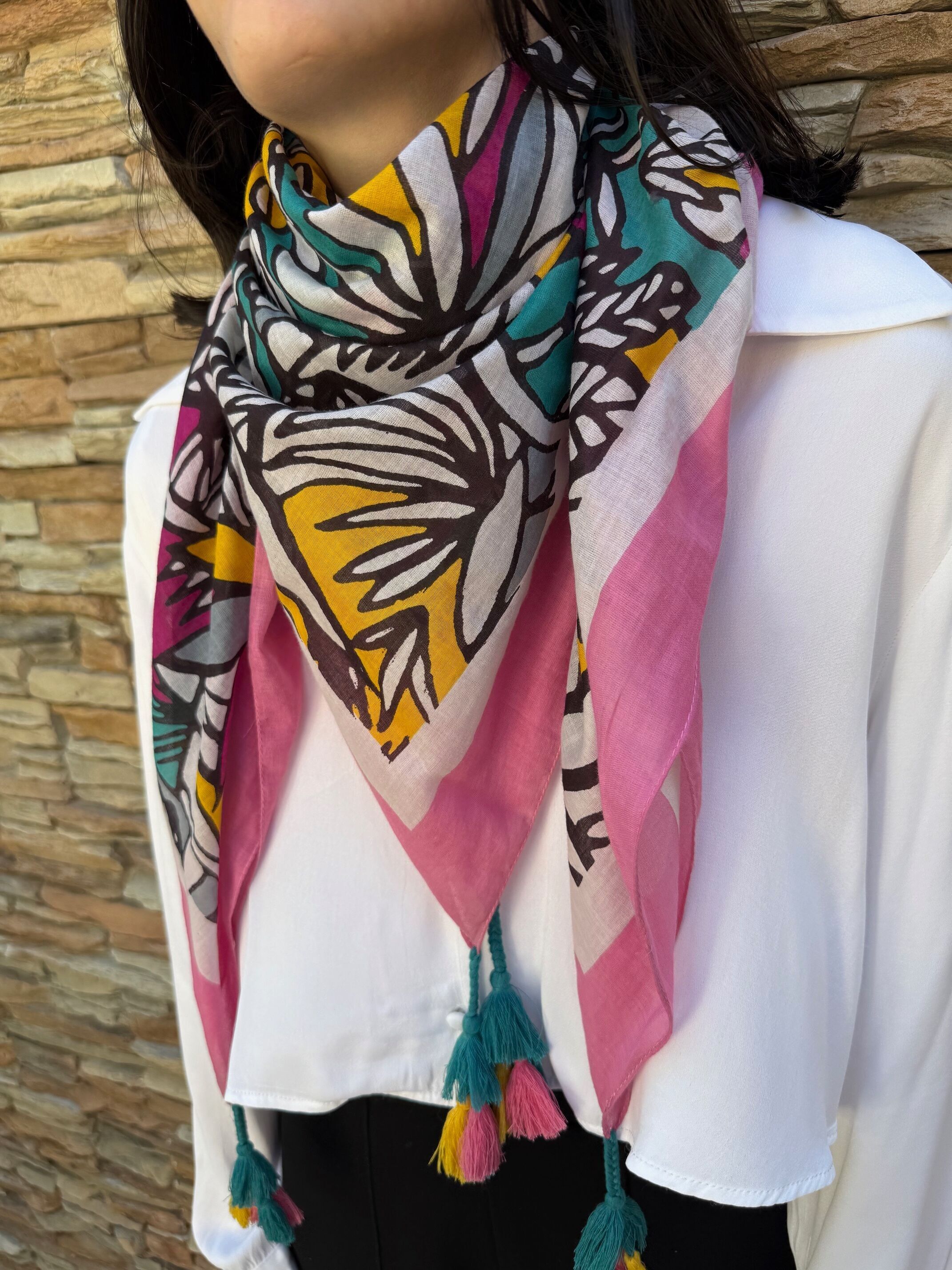 Bufanda de mujer 100% algodón