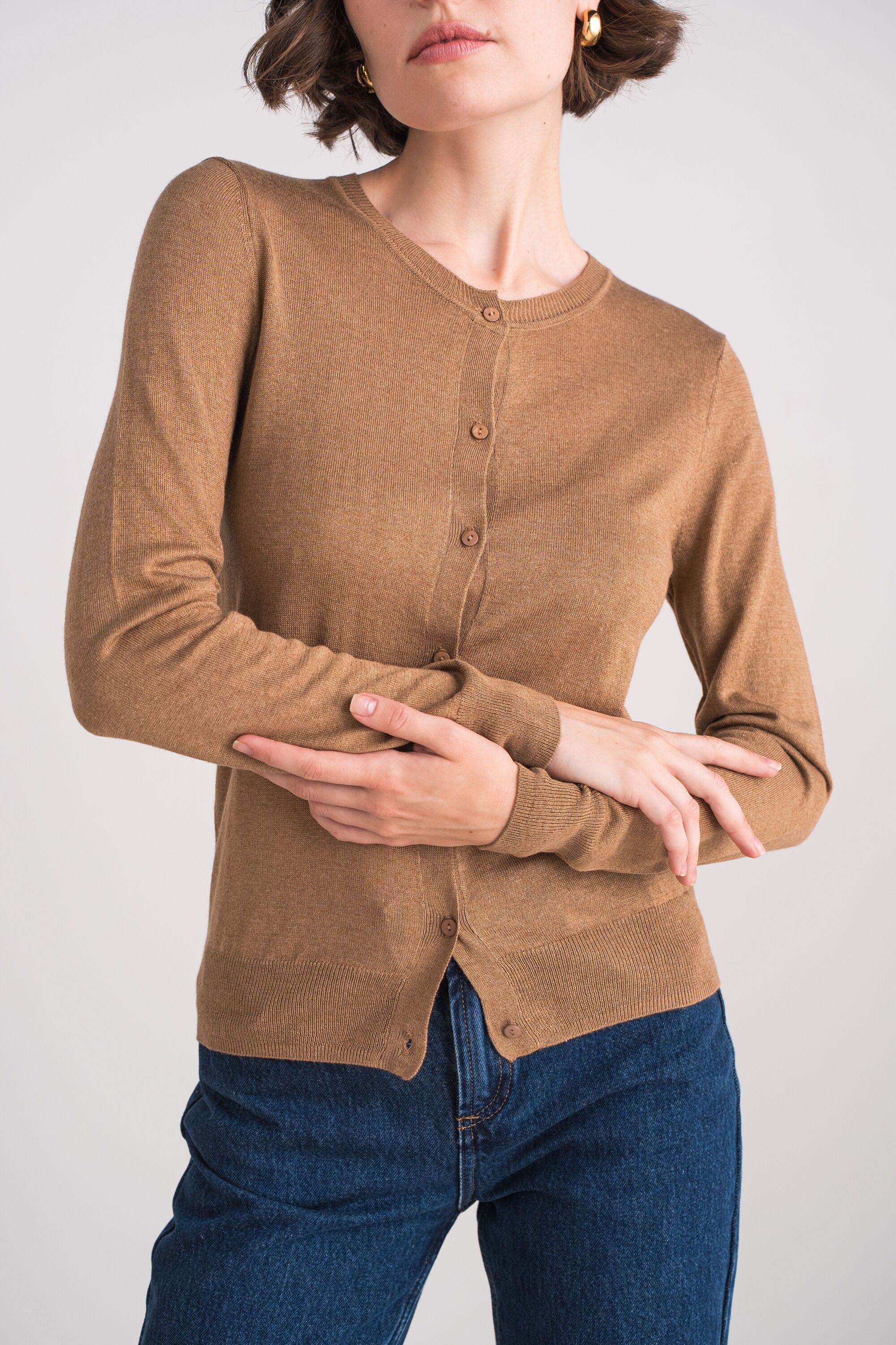 Strickjacke aus Seide und Kaschmir