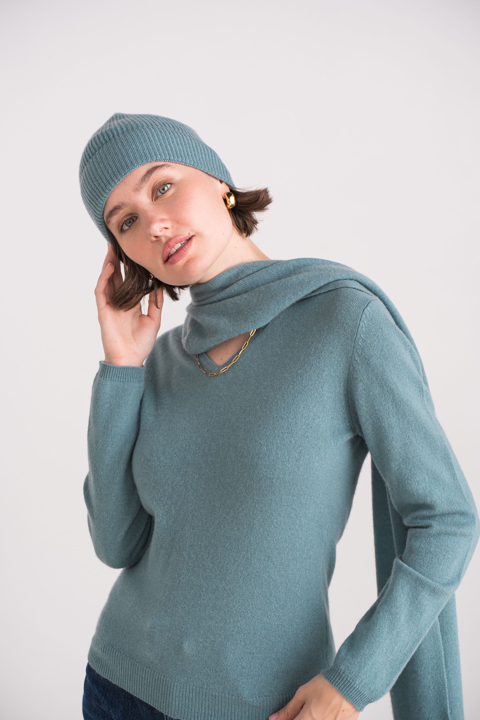 Cappello 100% cashmere