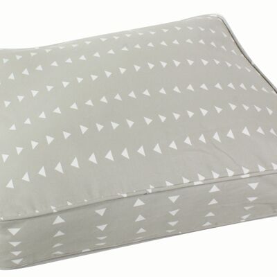 Molly Mutt Sustainable Refillable Dog and Cat Bed Cover - Be Still (Light Grey) - Pet Beds Made of High-Quality, Breathable, Certified 100% Cotton Canvas - Machine Washable