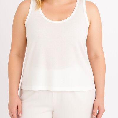 Débardeur femme A950– coupe fluide, col rond–taille unique