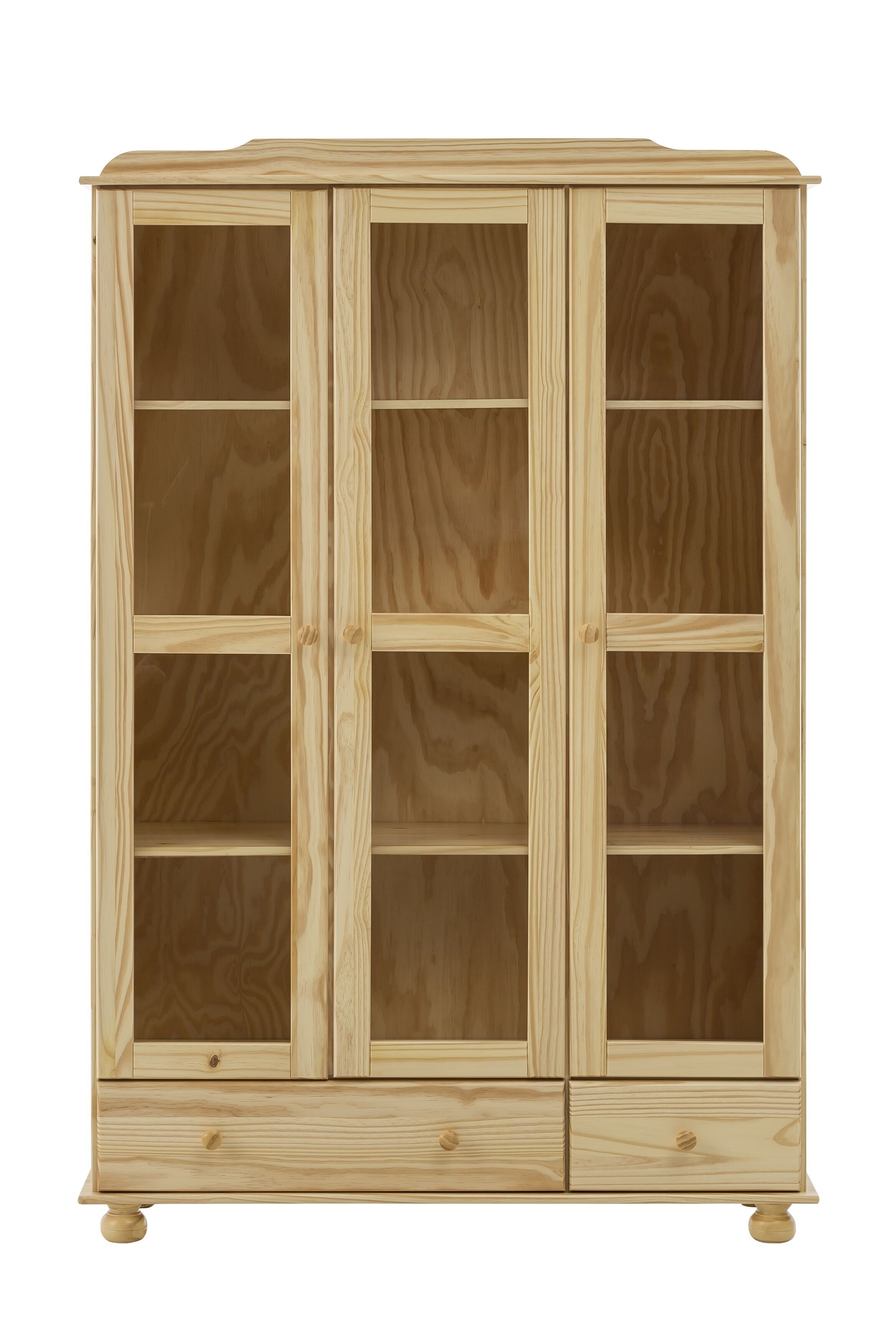 3 Türen mit Glaseinsatz, 2 Tiroirs