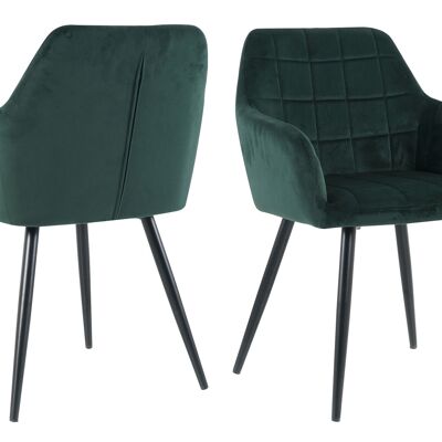 avec matelassage carré à l'intérieur, couverture verte