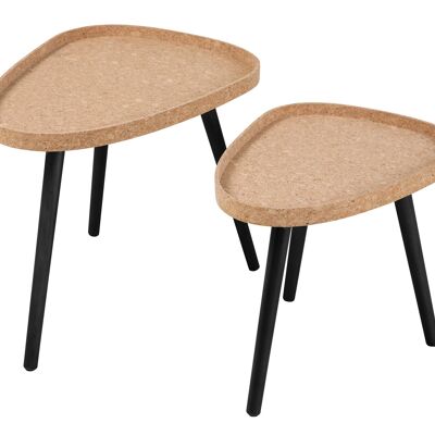 MDF con lieja, pies en pin noir