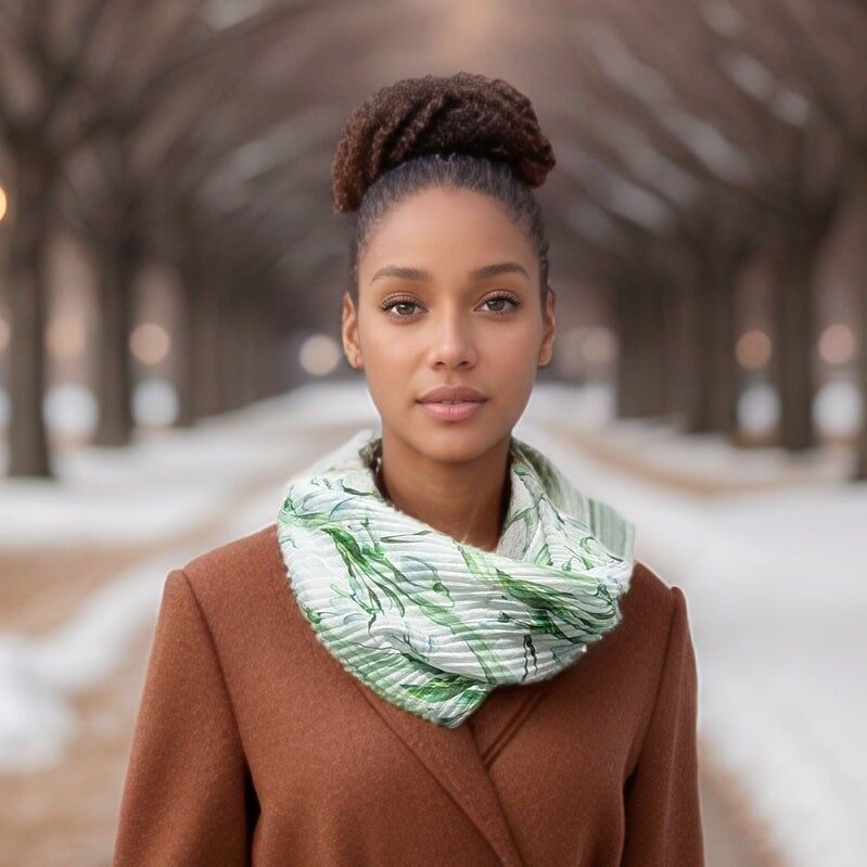 Sciarpa magnetica a forma di bucaneve - Design esclusivo