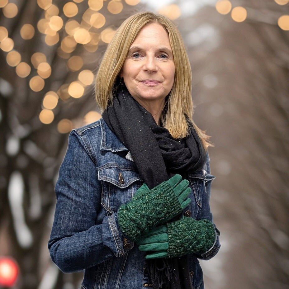 Guanti scintillanti due in uno in maglia a trecce - Verde brillante