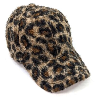 Cappellino Teddy Bear - Stampa animalier marrone