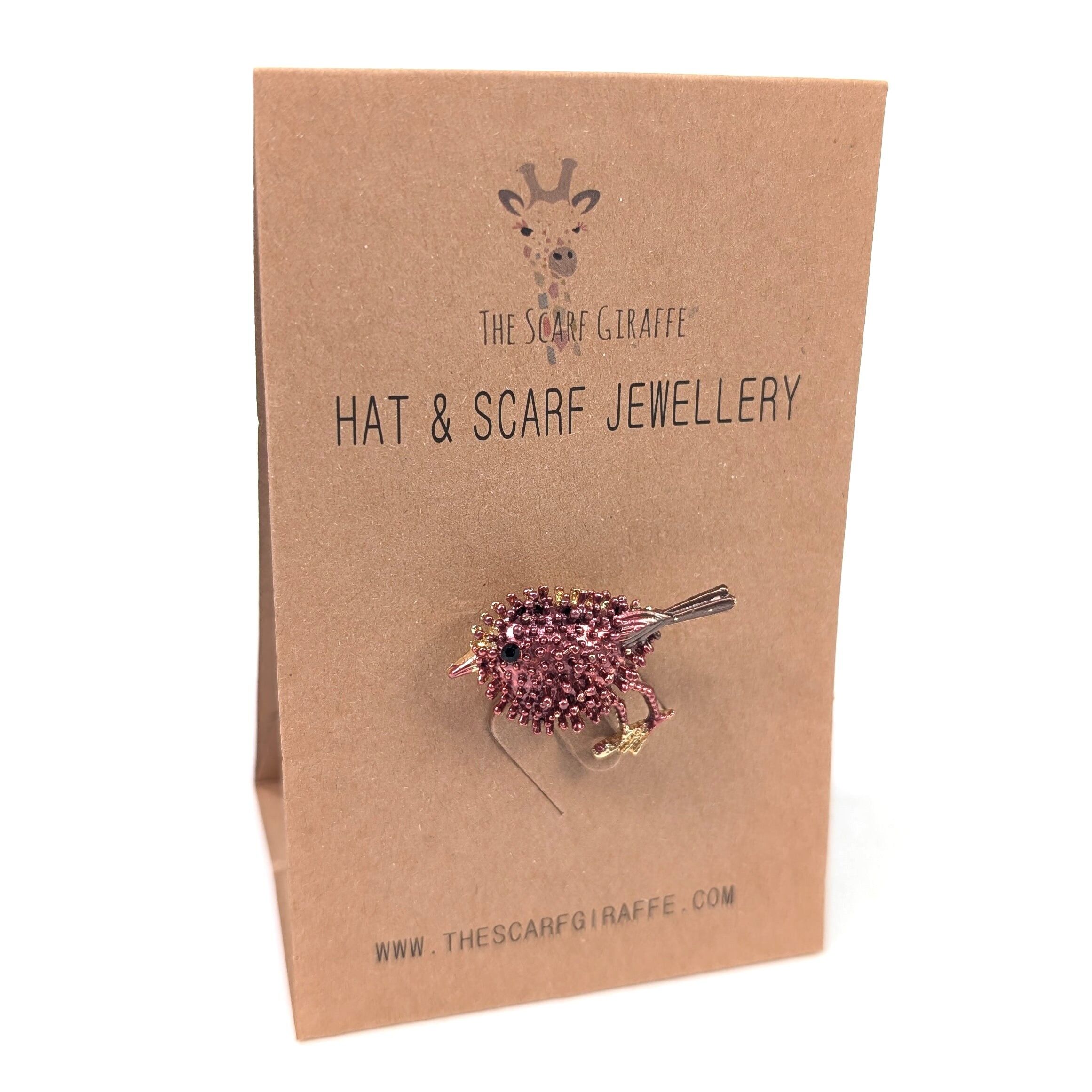 Hat & Scarf Jewellery on Card - Red Robin