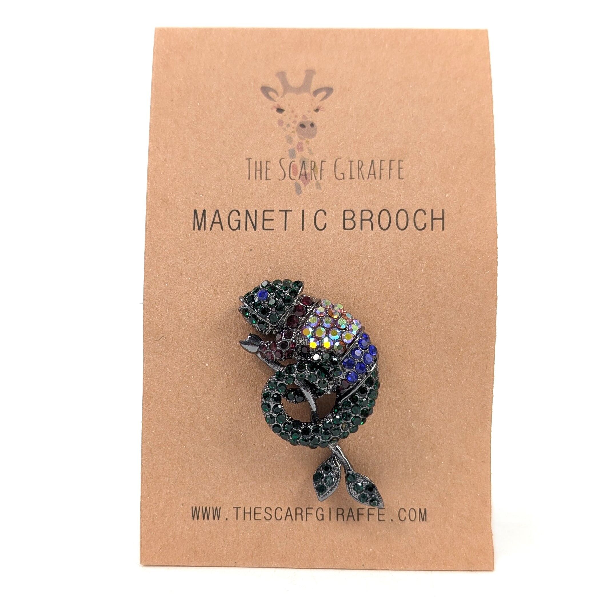 Spilla magnetica - Camaleonte colorato