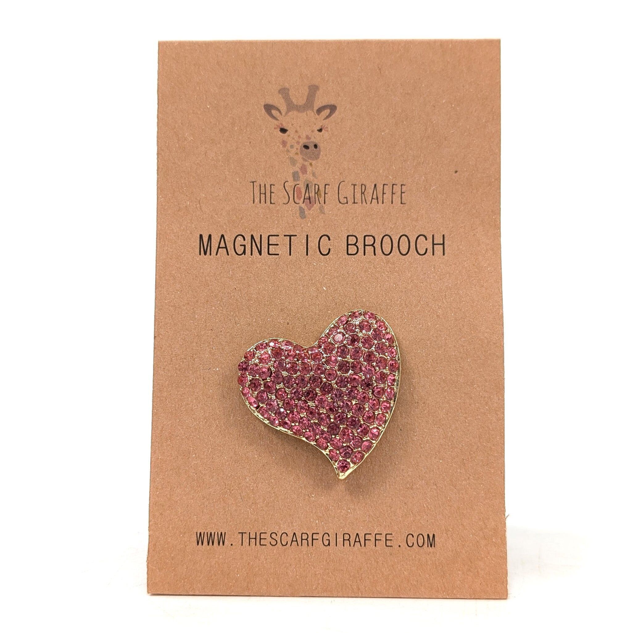 Spilla magnetica - Cuore rosa