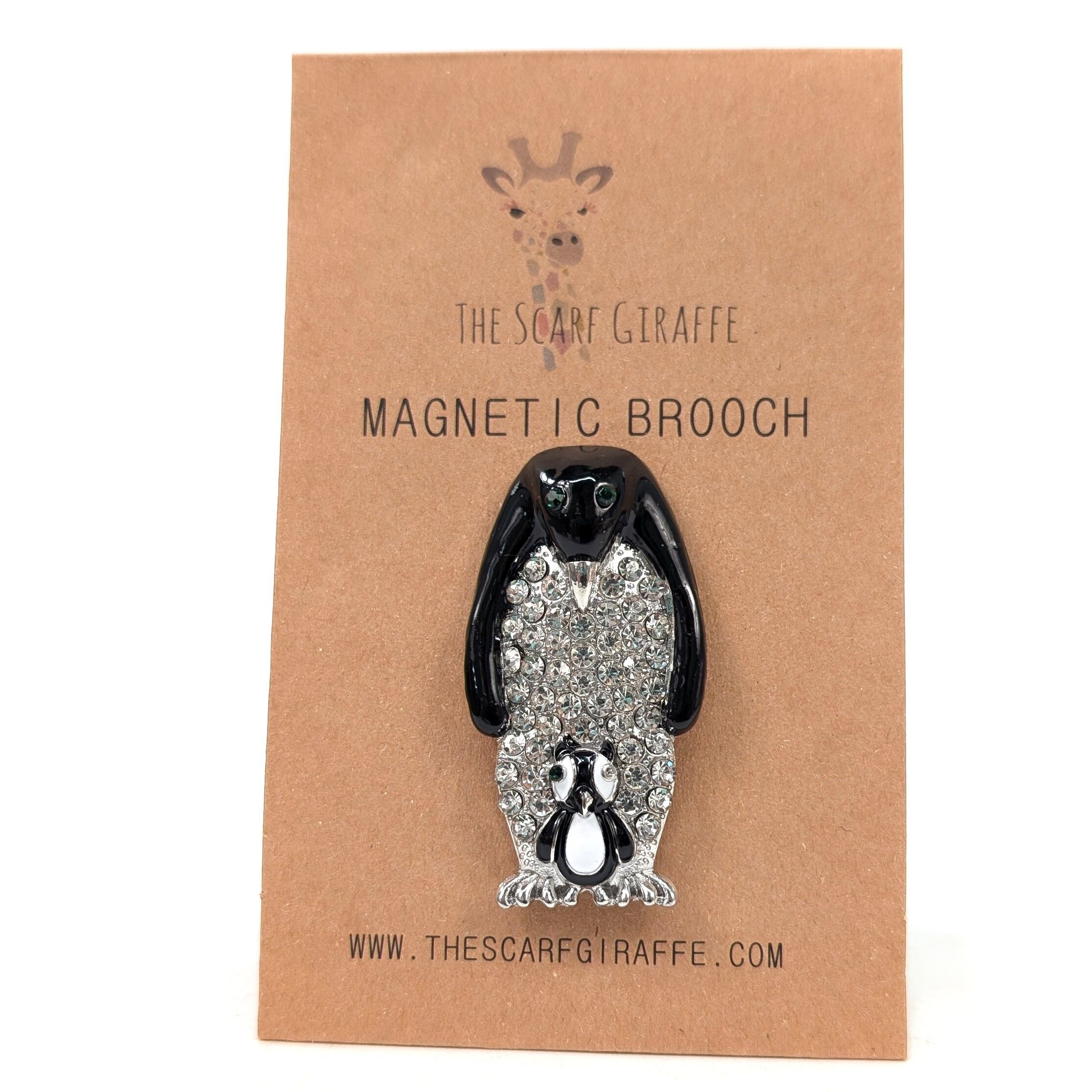 Spilla magnetica - Pinguino e pulcino orgogliosi