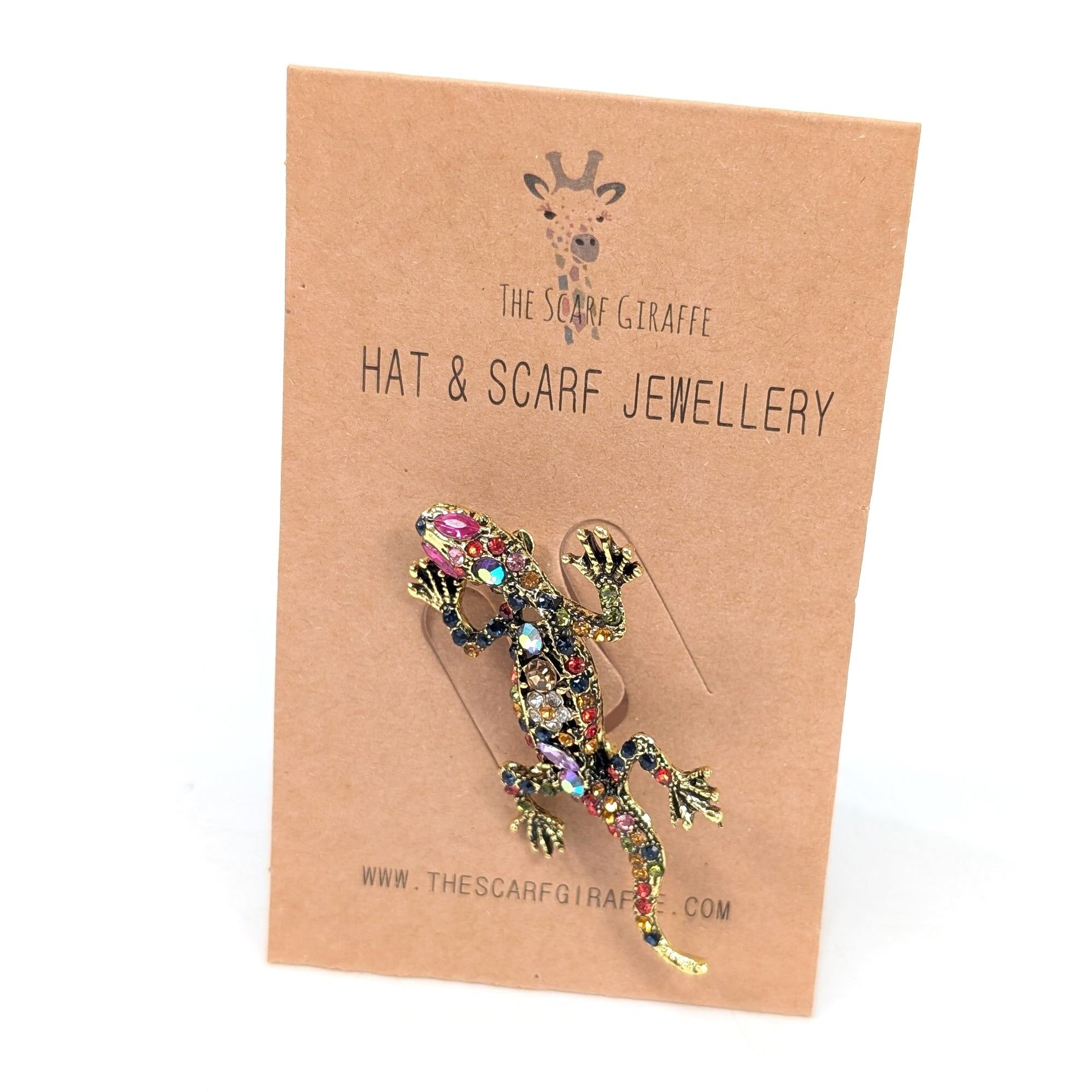 Spilla a forma di geco gregario