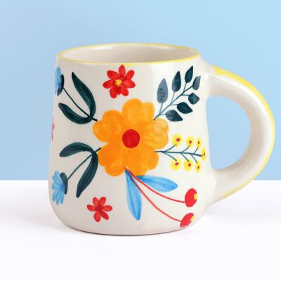 Tasse à café Floral Extravaganza - Multi, 3.5X2.5 pouces