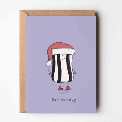 Cartolina di Natale Bah Humbug
