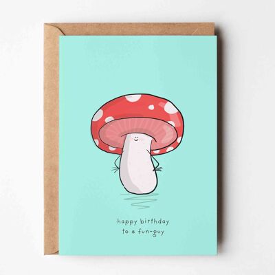 Tarjeta de felicitación de feliz cumpleaños para un chico divertido