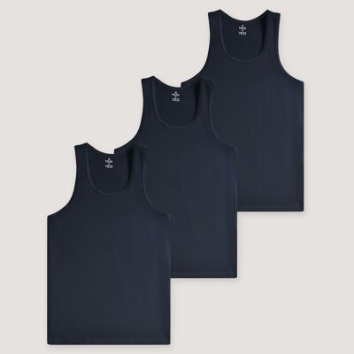 Lot de 3 gilets sans manches noirs