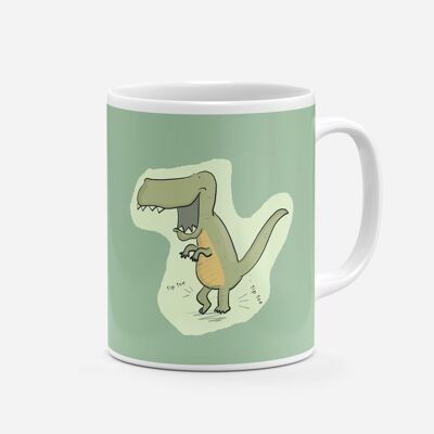 Tazza da caffè Sneaky T-Rex - Tazza in ceramica con dinosauro per gli amanti del caffè
