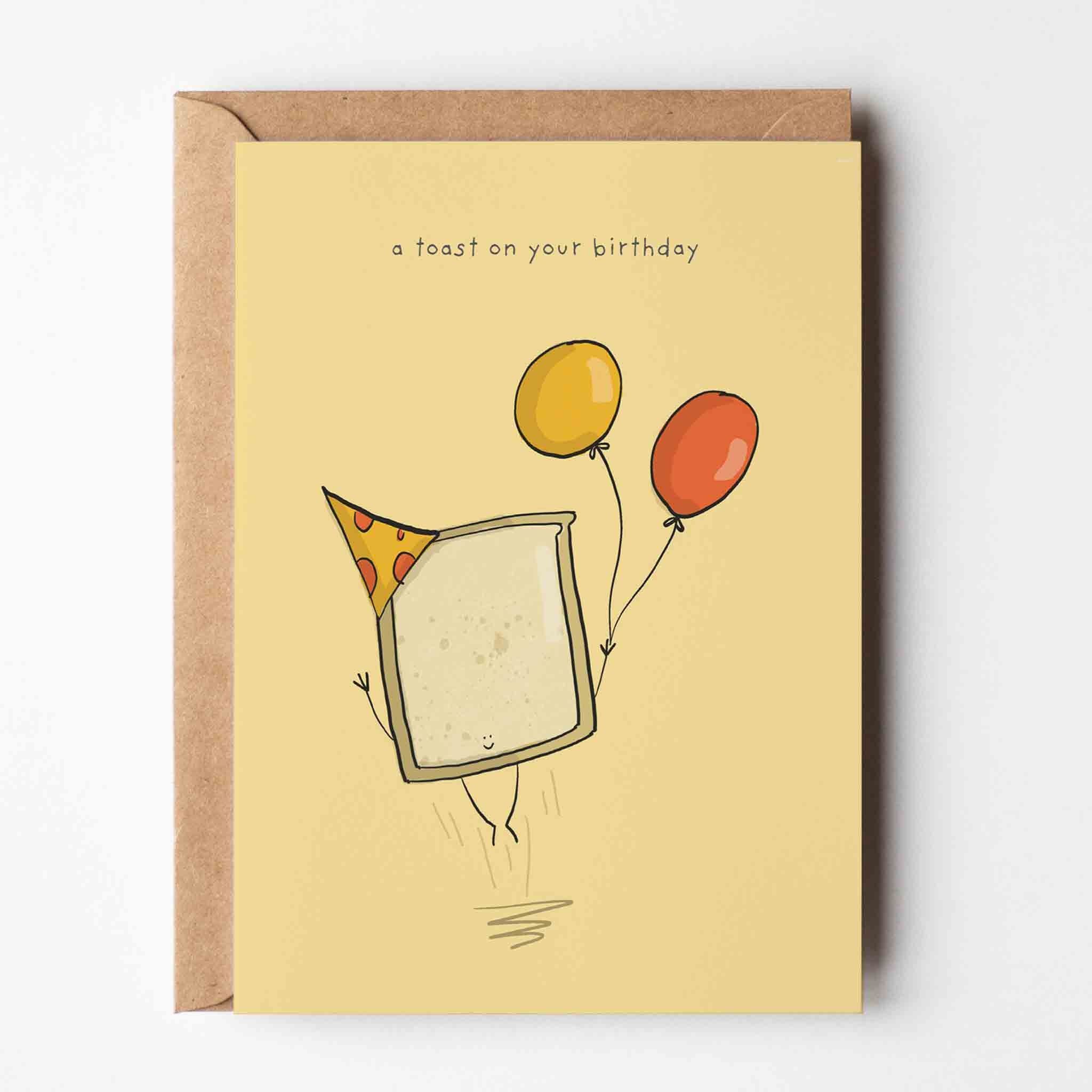 Un brindisi per il tuo biglietto di auguri di compleanno