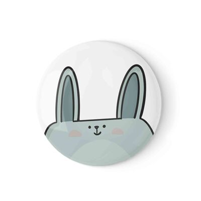 Badge lapin – Jolie épingle de 25 mm pour sacs à dos ou cadeaux