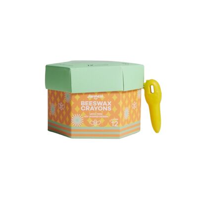 Primeras velas de cera de abejas 12 piezas