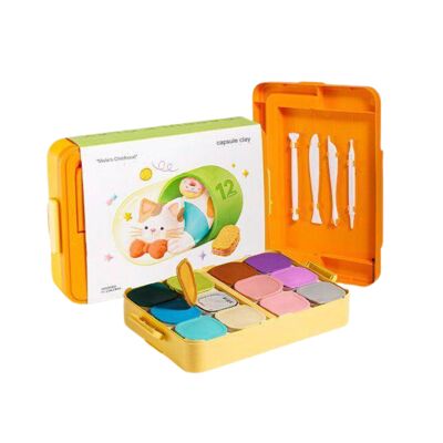Pâte à modeler en boîte de 12 pièces