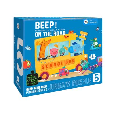 Puzzle Beep!Sulla strada 3 in 1