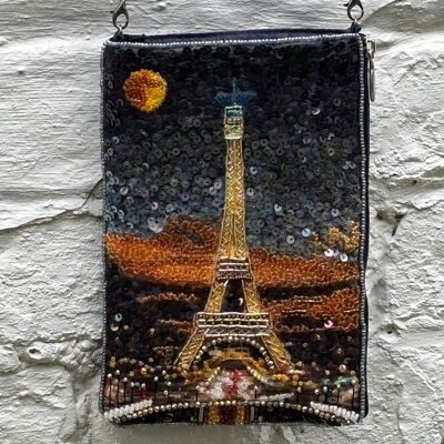 Paris Nights Beaded Silk Mini Bag